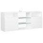 TV cabinet with white LED lights 120x30x50 cm by vidaXL, TV Furniture - Ref: Foro24-804301, Price: 94,63 €, Discount: %