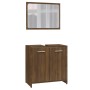 Brown oak plywood bathroom furniture set by vidaXL, Bathroom furniture - Ref: Foro24-815530, Price: 60,67 €, Discount: %