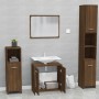 Set de muebles de baño madera contrachapada marrón roble de vidaXL, Muebles de baño - Ref: Foro24-815530, Precio: 60,67 €, De...