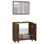 Set de muebles de baño madera contrachapada marrón roble de vidaXL, Muebles de baño - Ref: Foro24-815530, Precio: 60,67 €, De...