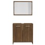 Brown oak plywood bathroom furniture set by vidaXL, Bathroom furniture - Ref: Foro24-815530, Price: 60,67 €, Discount: %