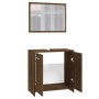 Brown oak plywood bathroom furniture set by vidaXL, Bathroom furniture - Ref: Foro24-815530, Price: 60,67 €, Discount: %