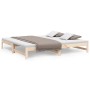 Removable sofa bed solid pine wood 2x(90x200) cm by vidaXL, Beds and slatted bases - Ref: Foro24-823404, Price: 118,11 €, Dis...