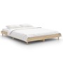 Estructura de cama madera de ingeniería roble Sonoma 135x190 cm de vidaXL, Camas y somieres - Ref: Foro24-832080, Precio: 143...