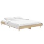 Estructura de cama madera de ingeniería roble Sonoma 135x190 cm de vidaXL, Camas y somieres - Ref: Foro24-832080, Precio: 143...