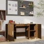 Brown oak plywood desk 140x50x75 cm by vidaXL, Desks - Ref: Foro24-817551, Price: 92,30 €, Discount: %