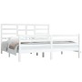 Estructura de cama madera maciza blanco Supe King 180x200 cm de vidaXL, Camas y somieres - Ref: Foro24-3105876, Precio: 156,3...