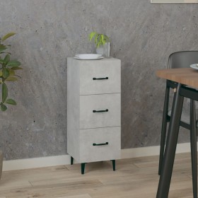 Concrete gray plywood sideboard 34.5x34x90 cm by vidaXL, Sideboards - Ref: Foro24-812352, Price: 63,73 €, Discount: %