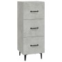 Aparador de madera contrachapada gris hormigón 34,5x34x90 cm de vidaXL, Aparadores - Ref: Foro24-812352, Precio: 63,07 €, Des...