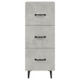 Aparador de madera contrachapada gris hormigón 34,5x34x90 cm de vidaXL, Aparadores - Ref: Foro24-812352, Precio: 63,07 €, Des...