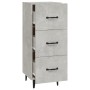 Aparador de madera contrachapada gris hormigón 34,5x34x90 cm de vidaXL, Aparadores - Ref: Foro24-812352, Precio: 63,73 €, Des...