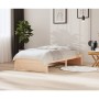 Solid wood bed frame 100x200 cm by vidaXL, Beds and slatted bases - Ref: Foro24-814939, Price: 104,96 €, Discount: %