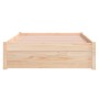 Solid wood bed frame 100x200 cm by vidaXL, Beds and slatted bases - Ref: Foro24-814939, Price: 104,96 €, Discount: %