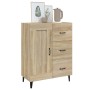 Aparador de madera contrachapada roble Sonoma 69,5x34x90 cm de vidaXL, Aparadores - Ref: Foro24-812234, Precio: 96,99 €, Desc...