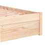 Solid wood bed frame 100x200 cm by vidaXL, Beds and slatted bases - Ref: Foro24-814939, Price: 104,96 €, Discount: %