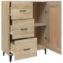 Aparador de madera contrachapada roble Sonoma 69,5x34x90 cm de vidaXL, Aparadores - Ref: Foro24-812234, Precio: 96,99 €, Desc...