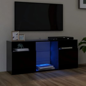 Mueble de TV con luces LED negro 120x30x50 cm de vidaXL, Muebles TV - Ref: Foro24-804302, Precio: 80,67 €, Descuento: %