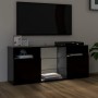 TV stand with black LED lights 120x30x50 cm by vidaXL, TV Furniture - Ref: Foro24-804302, Price: 81,72 €, Discount: %