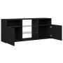 TV stand with black LED lights 120x30x50 cm by vidaXL, TV Furniture - Ref: Foro24-804302, Price: 81,72 €, Discount: %