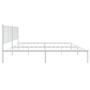 Estructura de cama de metal con cabecero blanco 183x213 cm de vidaXL, Camas y somieres - Ref: Foro24-350936, Precio: 98,99 €,...