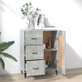 Concrete gray plywood sideboard 69.5x34x90 cm by vidaXL, Sideboards - Ref: Foro24-812235, Price: 79,24 €, Discount: %