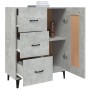 Concrete gray plywood sideboard 69.5x34x90 cm by vidaXL, Sideboards - Ref: Foro24-812235, Price: 79,24 €, Discount: %