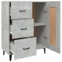 Concrete gray plywood sideboard 69.5x34x90 cm by vidaXL, Sideboards - Ref: Foro24-812235, Price: 79,24 €, Discount: %