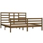 Estructura cama madera maciza marrón miel Super King 180x200 cm de vidaXL, Camas y somieres - Ref: Foro24-3105878, Precio: 18...