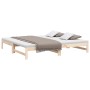 Sofá cama extraíble madera maciza de pino 2x(80x200) cm de vidaXL, Camas y somieres - Ref: Foro24-823409, Precio: 129,87 €, D...