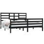 Estructura de cama madera maciza negro Super King 180x200 cm de vidaXL, Camas y somieres - Ref: Foro24-3105879, Precio: 170,0...