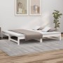 Removable sofa bed solid white pine wood 2x(80x200) cm by vidaXL, Beds and slatted bases - Ref: Foro24-823410, Price: 146,76 ...