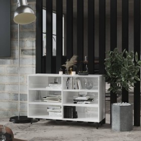 Hochglanzweißes Sperrholz-Sideboard 103,5 x 35 x 70 cm von vidaXL, Sideboards - Ref: Foro24-806046, Preis: 58,98 €, Rabatt: %