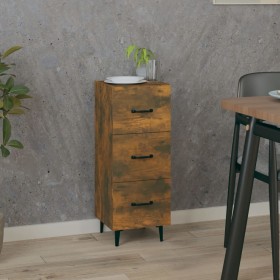 Engineered wood smoked oak sideboard 34.5x34x90 cm by vidaXL, Sideboards - Ref: Foro24-817411, Price: 51,90 €, Discount: %