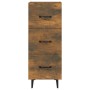 Aparador madera de ingeniería roble ahumado 34,5x34x90 cm de vidaXL, Aparadores - Ref: Foro24-817411, Precio: 54,32 €, Descue...