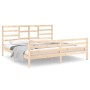 Estructura de cama de madera maciza 200x200 cm de vidaXL, Camas y somieres - Ref: Foro24-3105880, Precio: 139,08 €, Descuento: %