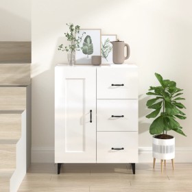 Glossy white plywood sideboard 69.5x34x90 cm by vidaXL, Sideboards - Ref: Foro24-812237, Price: 99,99 €, Discount: %