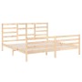 Estructura de cama de madera maciza 200x200 cm de vidaXL, Camas y somieres - Ref: Foro24-3105880, Precio: 139,08 €, Descuento: %