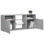 TV cabinet with LED lights concrete gray 120x30x50 cm by vidaXL, TV Furniture - Ref: Foro24-804305, Price: 82,34 €, Discount: %