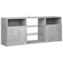 TV cabinet with LED lights concrete gray 120x30x50 cm by vidaXL, TV Furniture - Ref: Foro24-804305, Price: 82,34 €, Discount: %