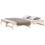 Sofá cama extraíble madera maciza de pino 2x(90x190) cm de vidaXL, Camas y somieres - Ref: Foro24-823414, Precio: 121,67 €, D...