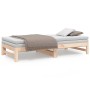 Sofá cama extraíble madera maciza de pino 2x(90x190) cm de vidaXL, Camas y somieres - Ref: Foro24-823414, Precio: 121,67 €, D...