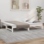 Removable sofa bed solid white pine wood 2x(90x190) cm by vidaXL, Beds and slatted bases - Ref: Foro24-823415, Price: 126,24 ...