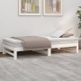 Removable sofa bed solid white pine wood 2x(90x190) cm by vidaXL, Beds and slatted bases - Ref: Foro24-823415, Price: 126,24 ...