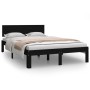 Solid black pine wood bed frame 120x200 cm by vidaXL, Beds and slatted bases - Ref: Foro24-810494, Price: 156,99 €, Discount: %