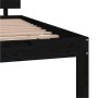 Solid black pine wood bed frame 120x200 cm by vidaXL, Beds and slatted bases - Ref: Foro24-810494, Price: 156,99 €, Discount: %