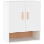 Armario de pared madera contrachapada blanco 60x31x70 cm de vidaXL, Taquillas y armarios de almacenamiento - Ref: Foro24-8128...