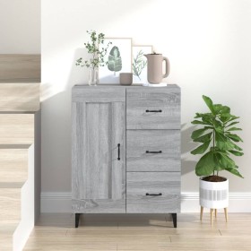 Aparador de madera contrachapada gris Sonoma 69,5x34x90 cm de vidaXL, Aparadores - Ref: Foro24-817373, Precio: 72,99 €, Descu...