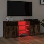 TV-Schrank mit LED-Leuchten, geräucherte Eiche, 120 x 30 x 50 cm von vidaXL, TV-Möbel - Ref: Foro24-815714, Preis: 110,30 €, ...