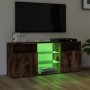 TV cabinet with LED lights smoked oak 120x30x50 cm by vidaXL, TV Furniture - Ref: Foro24-815714, Price: 108,99 €, Discount: %