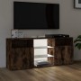 TV cabinet with LED lights smoked oak 120x30x50 cm by vidaXL, TV Furniture - Ref: Foro24-815714, Price: 108,99 €, Discount: %